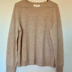 Nordstrom 100% Cashmere Crewneck Sweater- Beige / Size XL